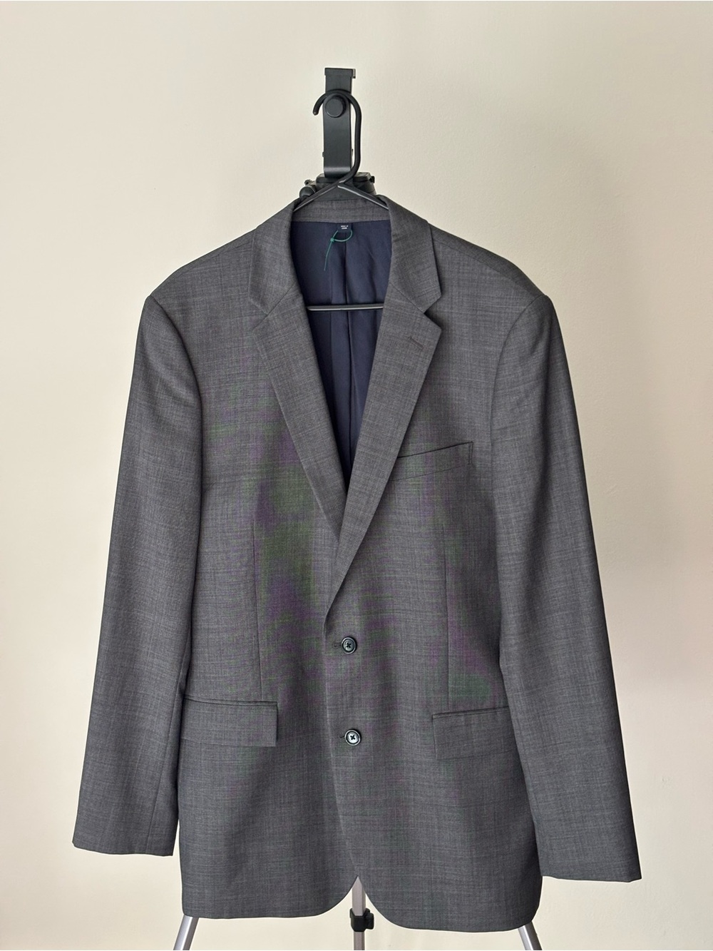 J. Crew Men's Gray Two-Button Suit Jacket